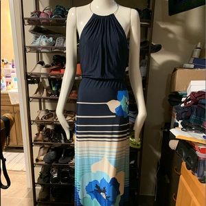 Nikki Poulos Halter Maxi Dress M